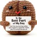 Meaningful Thank You Gift for Wife Mom, Sentimental Anniversary Presents for Her, The Best Part of My Day Keepsake, Handmade Crochet Decor for Mothers Day Mentor