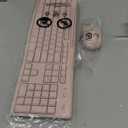 Logitech MK270 Wireless Keyboard and Mouse Combo for Windows, 2.4 GHz Wireless, Compact Mouse, 8 Multimedia and Shortcut Keys, 2-Year Battery Life, for PC, Laptop - Rose (1 Pack)