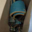 Faccito 8 Pcs Neutral Paper Christmas Trees Honeycomb Centerpiece Paper Honeycomb Christmas Tree with 2 LED Light Strings Hanging Decoration Table Centerpiece(Green Color,Charming Style)