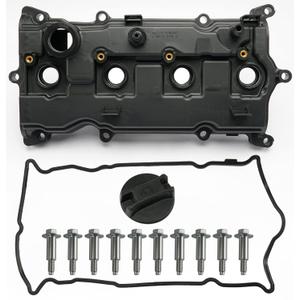 Engine Valve Cover with Gasket Bolts & Oil Filler Cap Compatible with 2013-2018 Nissan Altima 2016-2017 Nissan Murano 2014 Nissan Pathfinder 2014-2017 Nissan Rogue Infiniti QX60 2.5L Part# 13264-3KY0A