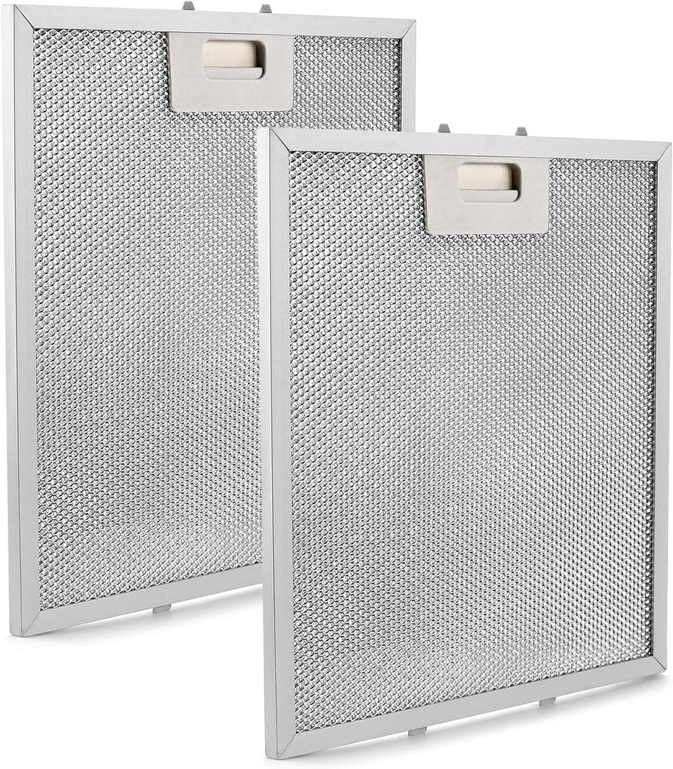 2 Pack W10169961A Hood Vent Grease Filter 10.5" X 12" Microwave Grease Filter With 3-Layer Aluminum Mesh Compatible with Whirlpool, Jenn.Air Range Hoods Replaces W10875058 W11245983 by AMI PARTS