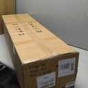 Rectangle K9 Crystal Chandelier Modern Rectangular Pendant Lighting Fixture for Dining Room Kitchen Island Bedroom Black 40'' 8-Light E12