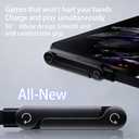 240W Invisible Stand Fast Charging Cable, 240W USB C to USB C Flat Cable 90 Degree Angled, Sideways Phone Type C Charger Cord (4.9FT) Compatible with iPhone 17 Series