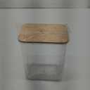 Large Capacity Plastic Food Storage Containers with Bamboo Lid - Moisture-proof Sealing Box Jars with Wooden Lids for Kitchen Storage (152 OZ- XL)