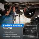 ML3Z-7222-D Front Engine Splash Shield Upgrade Manganese Steel Compatible with 2015-2020 Ford F150,Front Under Car Splash Shield Lower Cover