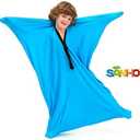SANHO Sensory Sock Body Sock,Small,3-5 Years, 40" H x 27" W,Good for Height:30"-41",Perfect for Children with Sensory Processing Disorder,Updated Version,Bright Blue (Small, Bright Blue)