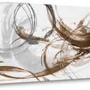 Sxurmtiie Canvas Wall Art Abstract Art Paintings green Fantasy Colorful Graffiti on White Background 24inchx48inch Modern Artwork wall Decor for Living Room Bedroom Kitchen