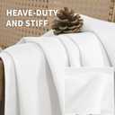 BGment Pure White Blackout Curtains 54 Inch Length for Bedroom 2 Panels Set, Linen Textured Thermal Insulation Soundproof Window Curtain Drapes with Grommet, 52 Inch Wide Each Panel