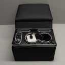 Center Console Armrest Organizer with Upgraded 7-Color Mood Lighting Center Console for Truck & Minivan & Car & SUV Cab Front Seat Bench Seat Storage Box (Update)