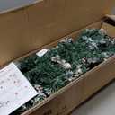 HOLLO STAR 6 ft Prelit Christmas Tree with 233 LED Lights, App Control, Slim Pencil Christmas Tree, Multi-Color RGBW Lights, 588 Flocked Frosted Tips, Xmas Tree, 51 Pine Cones, for Home, Party