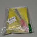 Piriuuo 2 Pcs Worship Flags for Dance, 27.5"x31.5" Praise Dance Flag with Scalable Rod Praise Flags for Worship Dancer Outdoor Practice Performance, Semicircle Angel Wing Design (Gold)