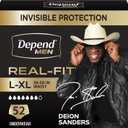 Depend Real Fit Incontinence Underwear for Men, L/XL, 52 Count