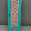 Logitech MK270 Wireless Keyboard and Mouse Combo for Windows, 2.4 GHz, 8 Multimedia Keys, PC, Laptop, Wireless Keyboard Compact Mouse Combo - Rose (1 Pack)