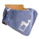 TILLYOU Toddler Flannel Blanket - Warm Cozy Baby Blanket for Boys and Girls, Smooth Cute Lightweight Blanket for Bedding Crib Stroller, 4050 inches, Navy Deer