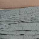 Palassio Olive Green 100% Cotton Quilt Queen Size Bedding Sets with 2 Pillow Shams, Textured Lightweight Soft Bedspread Shabby Chic Coverlet, Quilted Comforter Bed Cover for All Season, 3 Pieces
