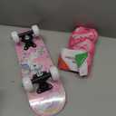 Honoson 7 Pcs Skateboard for Toddlers Beginners Knee Elbow Pads Wrist Guards Gear Set (Age 2-5 Kids 17 x 5'')