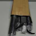 Jexine 6 Pcs Travel Compact Umbrella Automatic Open Close Windproof Small Light Backpack Purse Car Portable Collapsible Umbrella for Rain, Men Women (Black)