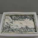 Marble Bathroom Tray for Countertop & Home Decor, Natural Decorative Marble Tray for Jewelry & Perfume Organizer, Luxury Stone Vanity Trays for Dresser, Kitchen Counter, 12" x 8", Jade Green