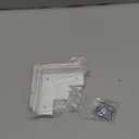 White Metal Corner Protector 3.3 * 3.3 * 1 in Decorative Wood Funiture 4pcs Barn Sliding Door Corner Guards Metal Table Corner Antirust Zinc Alloy Edge Cover Bracket with Screw