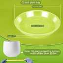22 Inch Clear Plant Saucer, 5 Pack Durable Plastic Water Catcher Trays for Flower Pots, Plant Drip Trays for Indoor Outdoor Planter