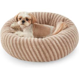 MIXJOY Dog Beds for Small Dogs, Washable Dog Bed with Removable Cover, Small Cat Bed for Indoor Cats, Calming Soft Dount Pet Beds with Anti Slip Bottom, Cute Puppy Beds, 23"x23"x8", Beige MIXJOY Dog Beds for Small Dogs, Washable Dog Bed with Removable Cover, Small Cat Bed for Indoor Cats, Calming Soft Dount Pet Beds with Anti Slip Bottom, Cute Puppy Beds, 23"x23"x8", Beige