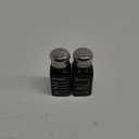 Black Salt and Pepper Shakers Set by Brighter Barns - Cute Kitchen Decor - Gothic or Halloween Kitchen Decor - Glass Shaker with Stainless Steel Lid for Home, Restaurant, Gifts (Black)