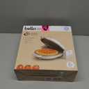 bella Flip-n-Store Waffle Maker with EverGood Ceramic Nonstick Coating, Fits-anywhere Kitchenware, Power Indicator Light, Cool Touch Handle & Cord Wrap, 7 Wide & 1" Deep Plates, 1000 Watt, Oatmilk