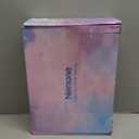 NEMONE Mermaid 4 Size Adjustable Light up Roller Skates for Girls, Purple Blue Skates for Toddlers, Beginner Kids Butterfly Roller Skates Indoor Outdoor (Small - Little Kid, C- Butterfly - Black Pink)