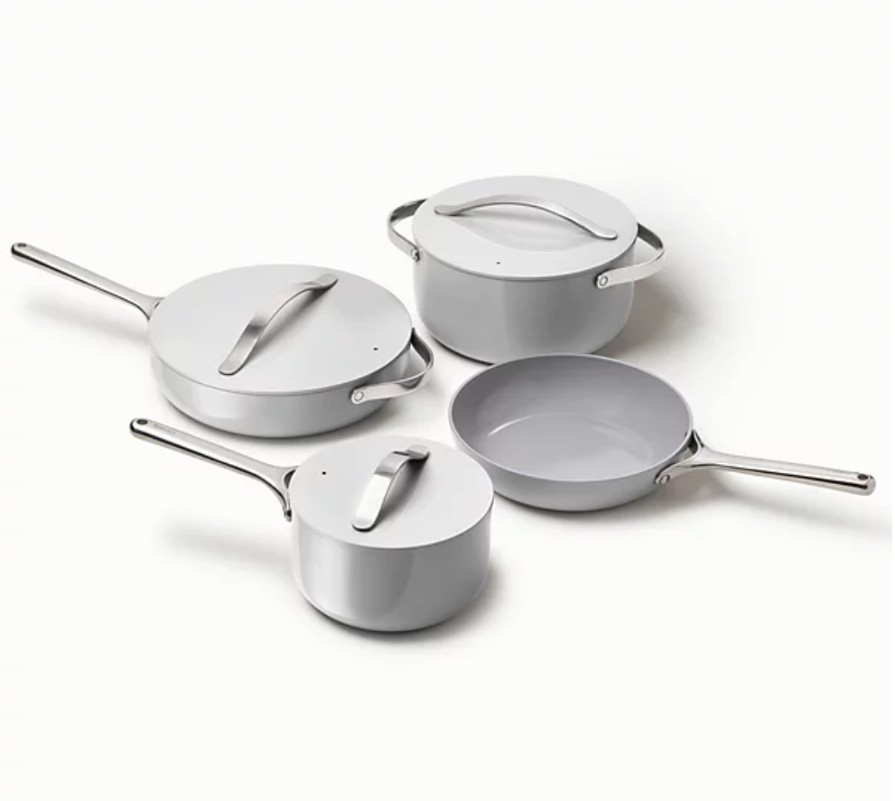 Caraway Non-Stick Ceramic 12 Piece Cookware Set - Grey