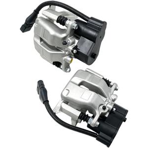 Pair Rear Electronic Parking Brake Caliper W/Actuator Replacement for 2004-2010 Audi A8 S8 Part# 4E0615403A 4E0615404A 4E0998281B