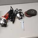 AVID POWER Angle Grinder 7.5-Amp 4-1/2 inch Electric Grinder Power Tools with Grinding Wheels, Cutting Wheels, Flap Disc and Auxiliary Handle for Cutting, Grinding, Polishing & Rust Removal - Dark Red