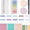 Mr. Pen- Transparent Sticky Notes Set, 1000 Sheets, Transparent Sticky Notes Tabs with Marker Pen for Bible Study, Office, School, Planning, Journaling & Organization
