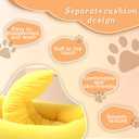 Dog & Cat Bed for Indoor Cats Relaxing Banana Mattress Fluffy Pet Mattress Waterproof Memory Foam Pet Bed with Sides Suitable for Medium-Sized Dogs and Cats Guinea Pig Bed (Medium)