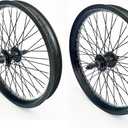 20" x 1.85" Heavy Duty Bike Rim Wheel Set, 12 Gauge 48 Spokes Wheelset, Double Wall Aluminum Alloy Bicycle Wheels Rims (Front & Rear) Disc Brake