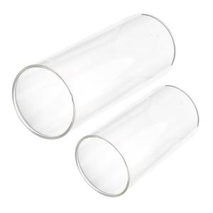 STOBAZA 2pcs Clear Glass Candle Holders Windproof Candle Shades for Home Decor Projects and Creating Warm Atmosphere