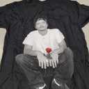 Bruno Mars Unisex Adult Bruno Mars Official Merch the Romantic Rose T-Shirt, Black (Black, S)