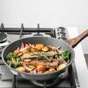 SENSARTE Nonstick Frying Pan Skillets, Swiss Granite Coating Omelette Pans, Healthy Cookware Chef's Pan, Free of Intentionally Added PFOA (9.5+11+12.5 Inch)