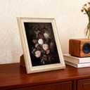 8x10 Vintage Picture Frame, Cream Ivory PS Photo Frame with Wood Grain Texture, Antique-Style 8 x 10 Frame for Living Room, Bedroom, Office or Gallery Wall, Retro Home Decor Gift 2 Pack