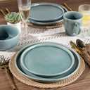 GBHOME Dinnerware Sets for 6, 18 Pieces Ceramic Plates and Bowls Set