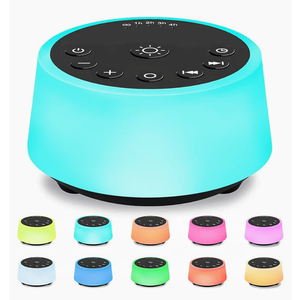 Color Noise Sound Machines with 10 Colors Night Light 25 Soothing Sounds and Sleep White Noise Machine 32 Volume Levels 5 Timers Adjustable Brightness Memory Function for Adults Kids Baby