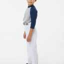 Alleson Athletic Boys Elastic Bottom Baseball Pants  Classic Fit, Durable Fabric, and Secure Waistband (White, XS)