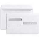 50 W2 Tax Envelopes, For 4Up Style W2 Tax Forms 50 pack Gum Seal Security Double Window W2 Envelopes