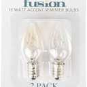 Philips 4W Clear Candelabra C7 Incandescent Night Light Bulb (Pack of 1)and Philips Appliance Bulb 40W Clear Intermediate Base T6.5 Light Bulb 120 Volts and Fusion Pack of 2 15W Light Bulbs for Wax Warmers