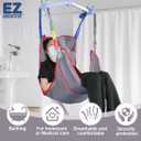 500lbs Mesh Full Body Sling for Lift - Patient Transfer Sling with Wide Pads for Elderly & Disabled,Compatible and Multi-Scene Transfer