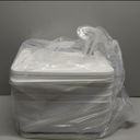 DOUKE White Large Plastic Storage Bins with Lids, 30qt & 16qt Closet Organizers and Storage Tubs, 12" Deep Lidded Aesthetic Storage Containers(4XL+2L)