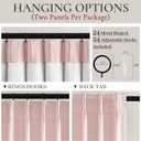 Baby Pink Blackout Curtains 70 Inches Extra Wide Pinch Pleated for Grils Bedroom 2 Panels Set,Cute Viral 70 Inch Curtain for Sliding Glass Doors Thermal Large Window Heavy Drapes (W70xL96x 2 Panels)