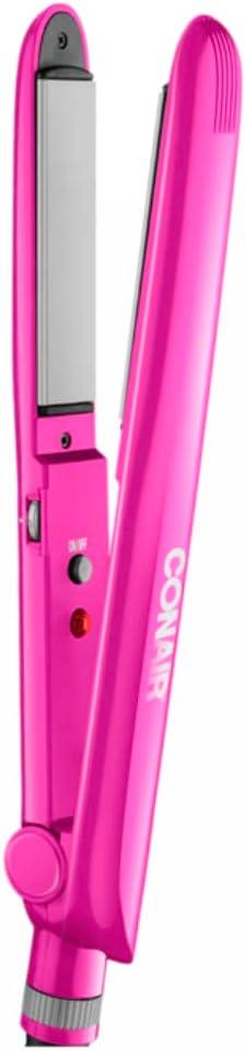 Conair Tourmaline Ceramic Flat Iron; 1-inch; Pink