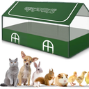 Small Animal Playpen,Rabbit Play Pen, Guinea Pig Cages for Indoor Outdoor,Portable Chicken Coop,Puppy Play Pen with Waterproof Floor for Guinea Pig,Chicken,Hamsters, Hedgehogs,Bunny, Green L