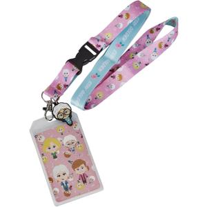 Loungefly Golden Girls Chibi All Over Print Lanyard with Sophia Charm