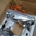 AmeriLite for 1999-2004 Ford Super Duty F250 F350 F450 F550 | Excursion Chrome Factory Style Replacement Headlights w/Corner Bumper Corner Set - Passenger and Driver Side